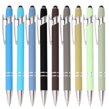 Best Ball Pen Brands Promotional Custom 2 in 1 Capacitive Multi Function Metal Ball Pen Aluminum Active Stylus Pen
